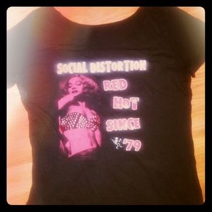 Social Distortion women's T szL